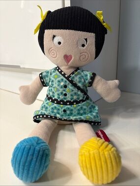 “Louisette” Les Mistinguettes Plush Rag Doll- Designed in France